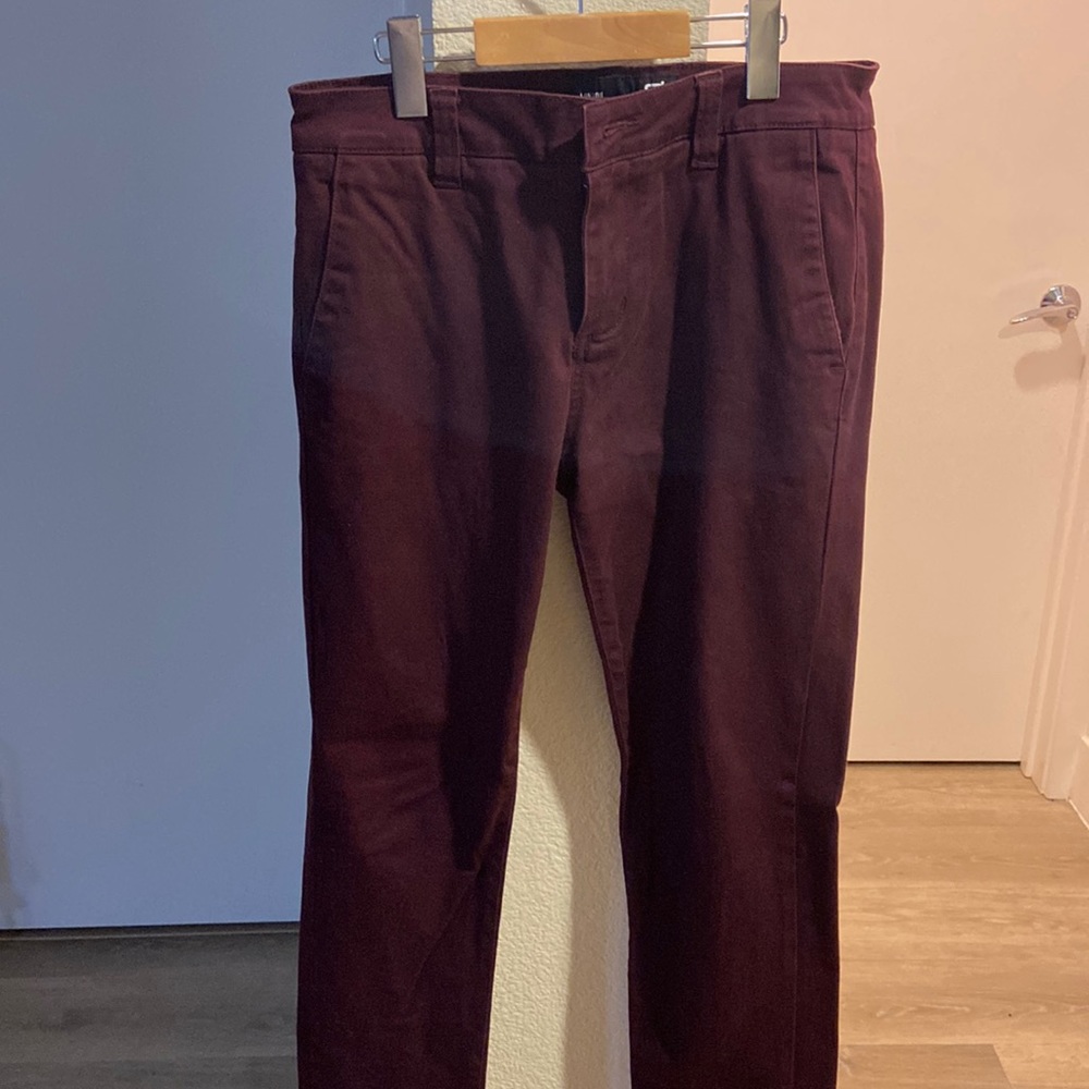 Mens RSQ Maroon Chino Pants